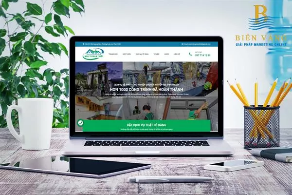 Thiết Kế Website Vệ Sinh Công Nghiệp - Như Ý Phan Thiết