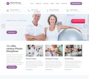 MẪU WEBSITE Y TẾ- PHYSIO THERAPY