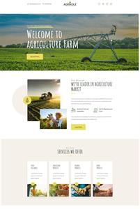 Mẫu website giới thiệu nông trại Agrikole
