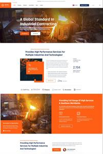 Mẫu Website cơ khí công nghiệp Axima