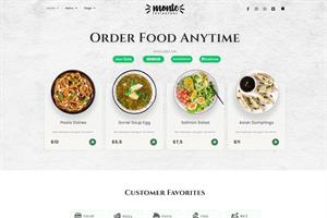 Thiết kế website nhà hàng - Mẫu 9