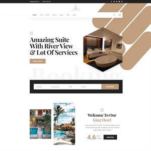 Mẫu web khách sạn King Hotel