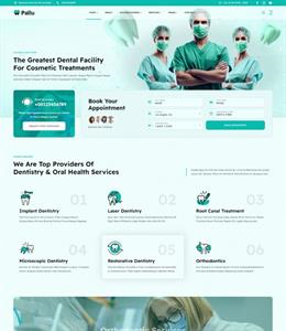 Mẫu website y tế – Dentist Pallu 2