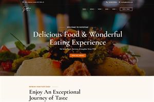 Thiết kế website nhà hàng - Mẫu 3