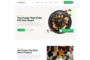 Thiết kế website nhà hàng - Mẫu 4