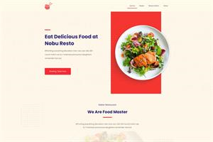 Thiết kế website nhà hàng - Mẫu 10