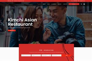 Thiết kế website nhà hàng - Mẫu 8