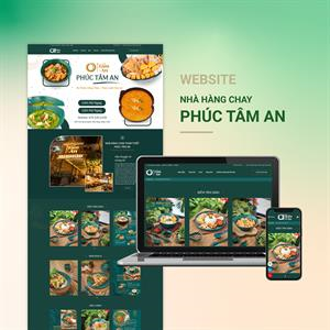 Thiết kế website nhà hàng | Nhà hàng Phúc Tâm An