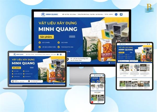 Thiết kế website bán vật liệu xây dựng | VLXD Minh Quang