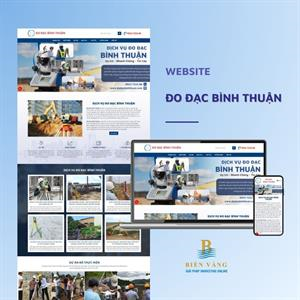 Thiết kế website Đo Đạc Bình Thuận