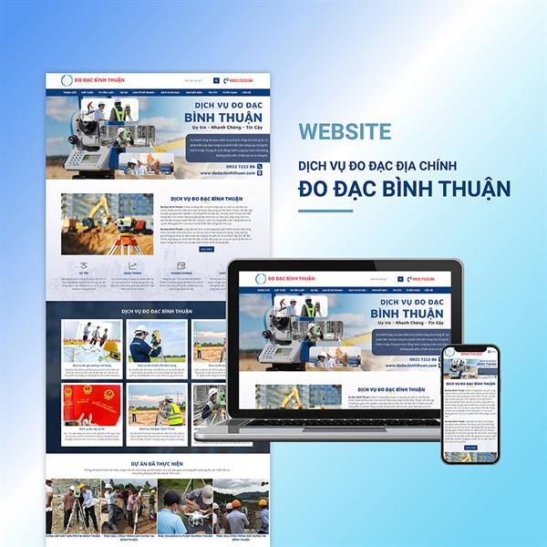 Thiết Kế Website Dịch Vụ Đo Đạc Bình Thuận