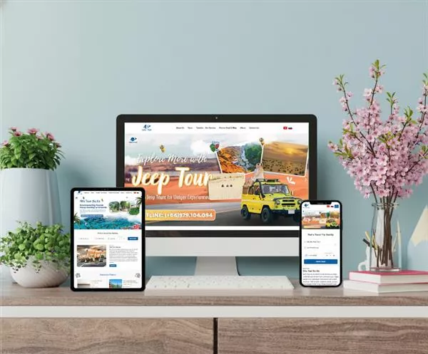 Thiết kế website du lịch - vận chuyển Mira tour Mũi Né