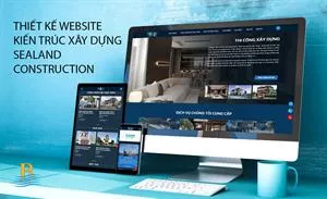 Thiết kế website kiến trúc - xây dựng Sealand Construction