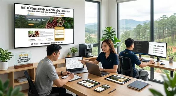 Thiết kế web chuyên nghiệp, chuẩn SEO tại Lâm Đồng, hiệu quả cho doanh nghiệp