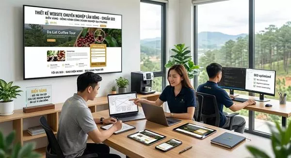 Thiết kế web chuyên nghiệp, chuẩn SEO tại Lâm Đồng, hiệu quả cho doanh nghiệp