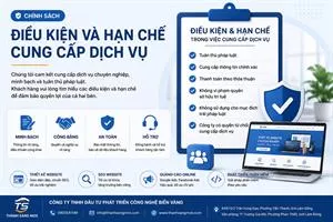 CÁC ĐIỀU KIỆN HOẶC HẠN CHẾ TRONG VIỆC CUNG CẤP DỊCH VỤ
