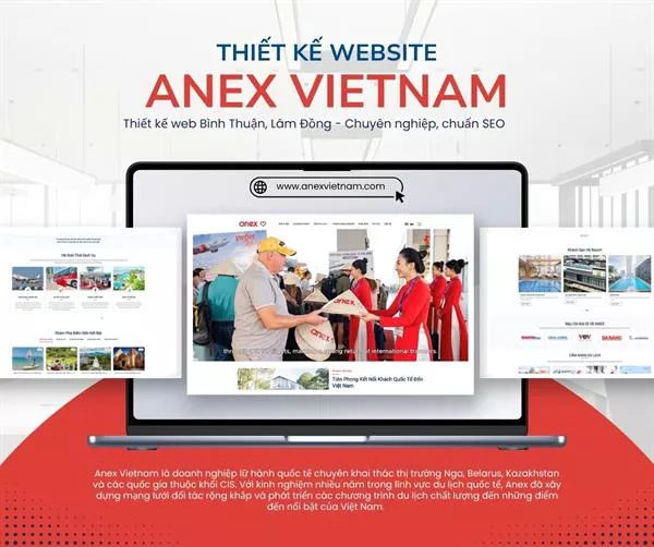 Thiết kế Website Du lịch Chuyên nghiệp | Bứt phá Doanh thu cùng Anexvietnam.com