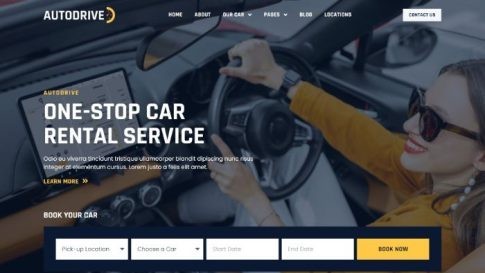 Mẫu website dịch vụ cho thuê xe – Car service