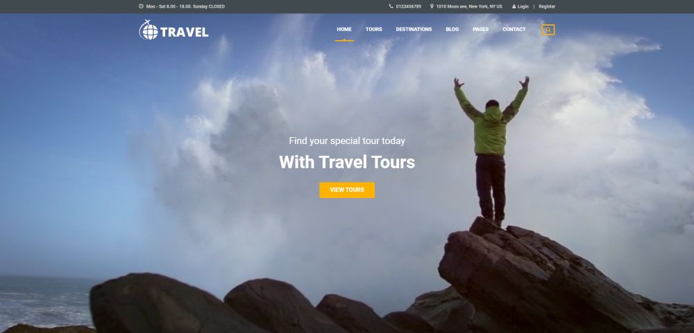 Mẫu Website du lịch Travel 01