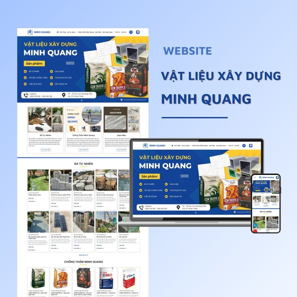 Thiết kế website bán vật liệu xây dựng