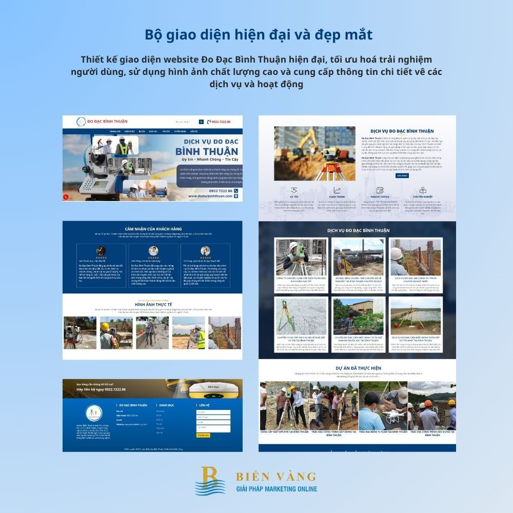 Thiết kế website Đo Đạc Bình Thuận