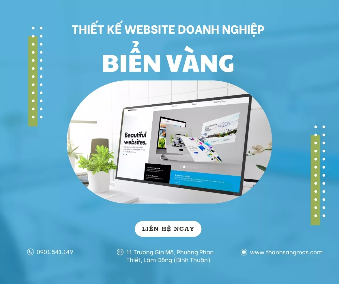 Thiết kế web chuyên nghiệp Biển Vàng