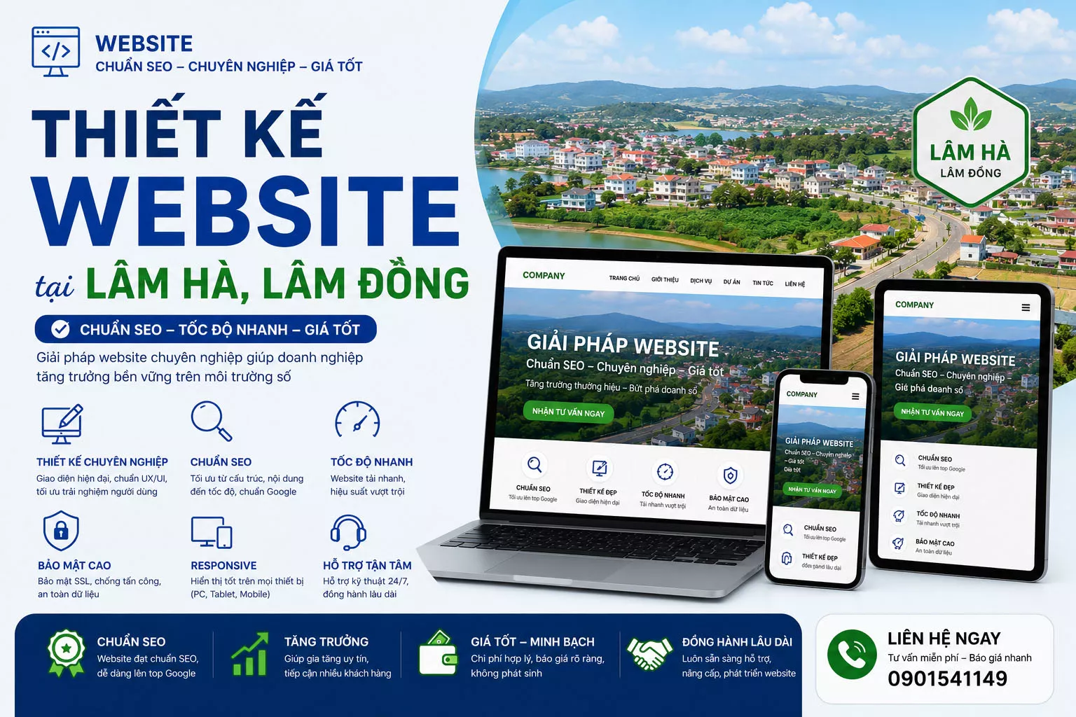 Thiết kế web chuyên nghiệp Biển Vàng