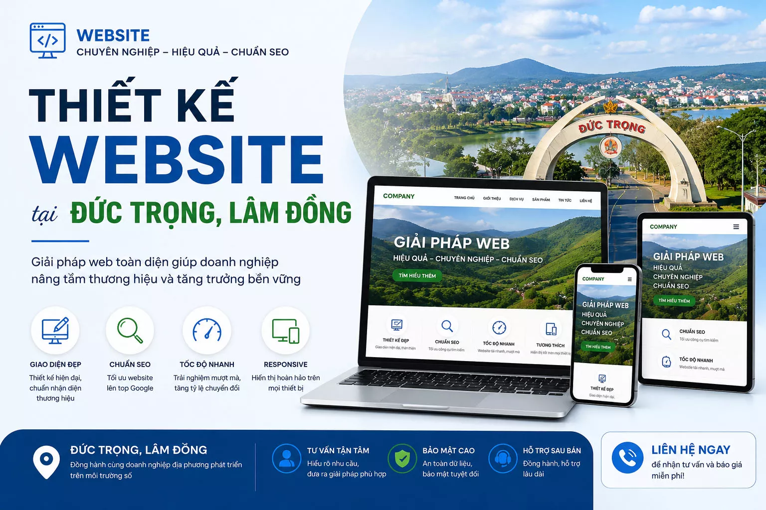 Thiết kế web chuyên nghiệp Biển Vàng