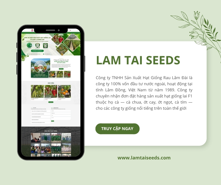 thiết kế website nông nghiệp chuyên nghiệp