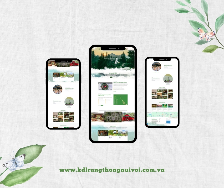 Thiết Kế Website Khu Du Lịch Rừng Thông Núi Voi Chuyên Nghiệp – Biển Vàng