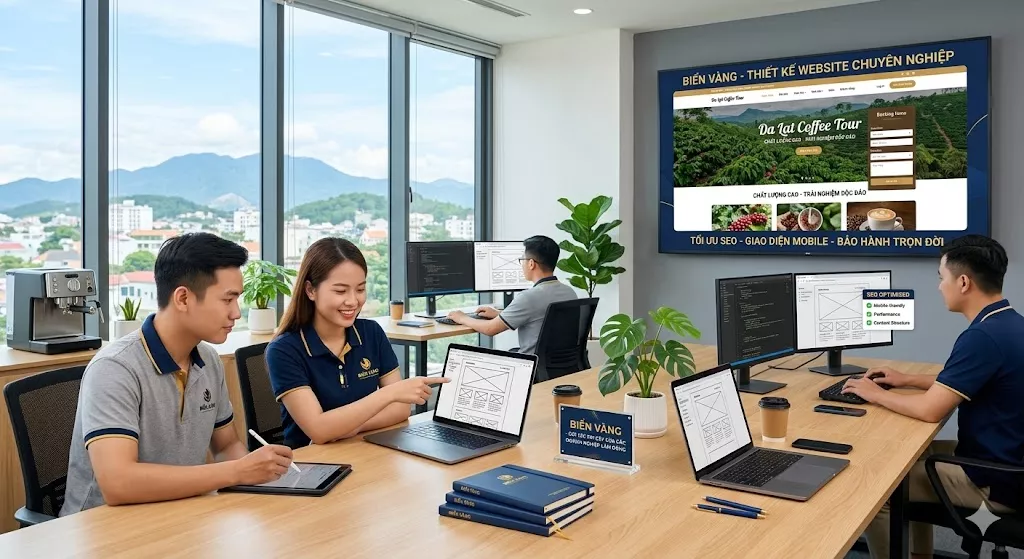 Thiết kế web chuyên nghiệp Biển Vàng
